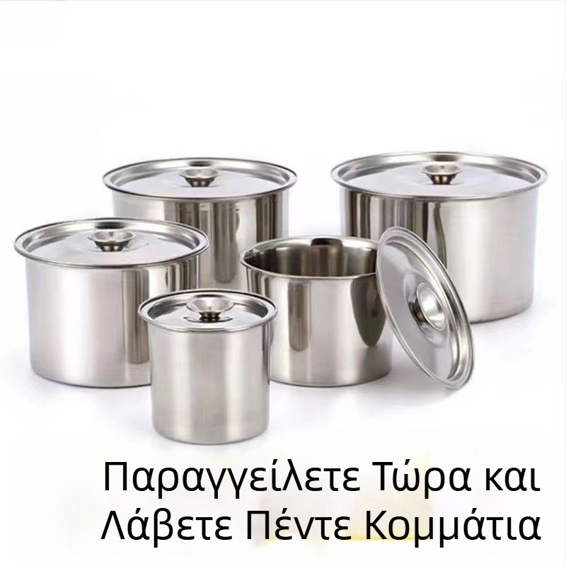 Σετ δοχείων μπαχαρικών από ανοξείδωτο ατσάλι με καπάκι – για κουζίνα