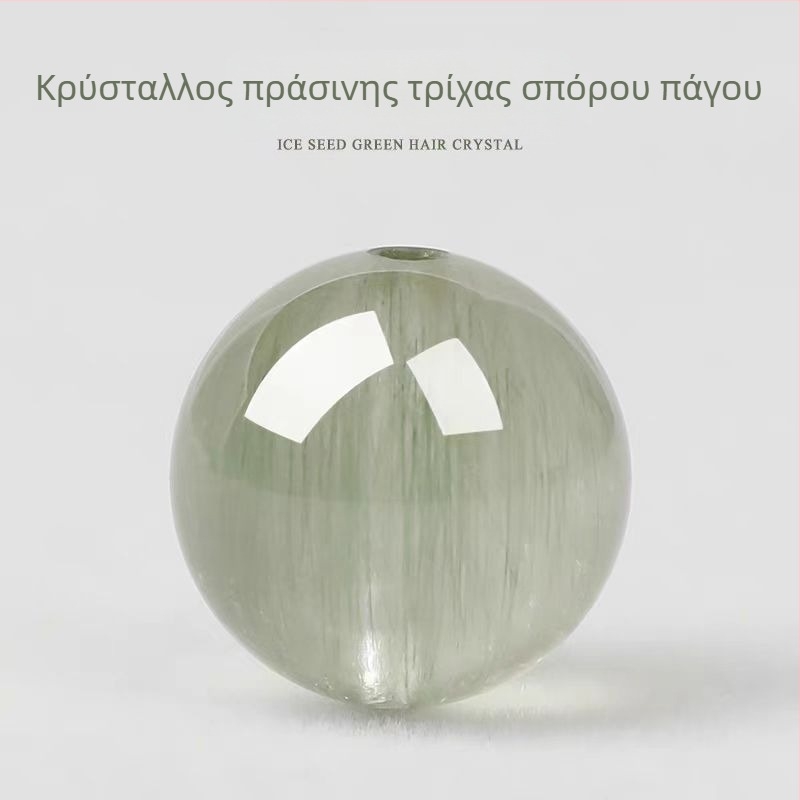 Φυσικοί διαφανείς πράσινοι κρύσταλλοι για DIY βραχιόλι