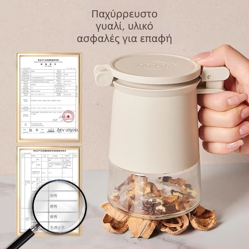 Γυάλινο δοχείο καρυκευμάτων με διπλό σφράγισμα σιλικόνης – για αλάτι και MSG, ανθεκτικό στην υγρασία για την κουζίνα
