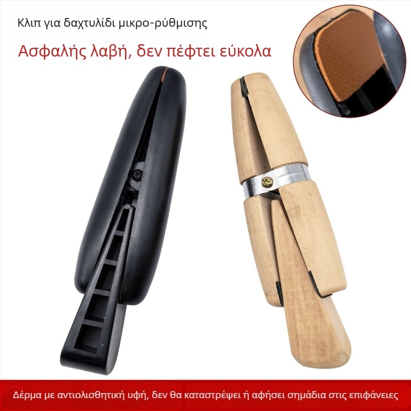 Ξύλινος σφιγκτήρας δαχτυλιδιού με πλαστικό κράτημα που αποτρέπει φθορές για μικροεντοιχισμό και χάραξη — εργαλείο κατασκευής κοσμημάτων