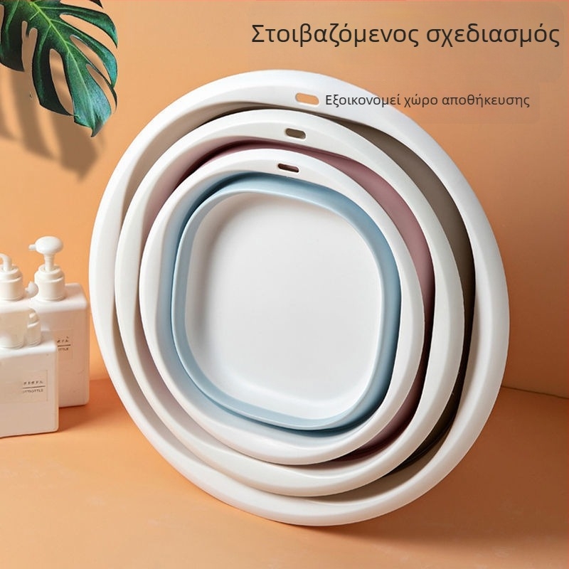 Αναδιπλούμενος πλαστικός νιπτήρας, φορητός ταξιδιωτικός νιπτήρας για σπίτι, φοιτητικό δωμάτιο και εν κινήσει