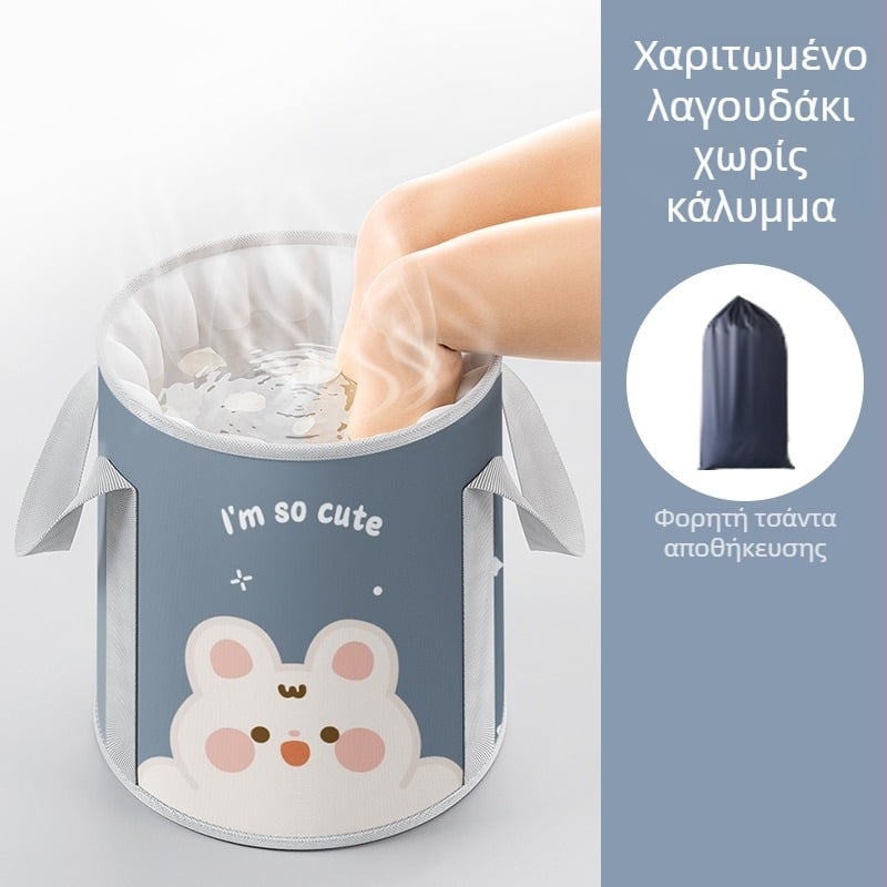 Πτυσσόμενο φορητό λουτρό ποδιών μέχρι τη γάμπα με σταθερή θερμοκρασία