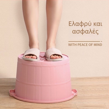 Πλαστική λεκάνη μπάνιου ποδιών, παχύτερη για οικιακή χρήση, βαθύτερη λεκάνη με μασάζ ποδιών, κορεατικού στυλ