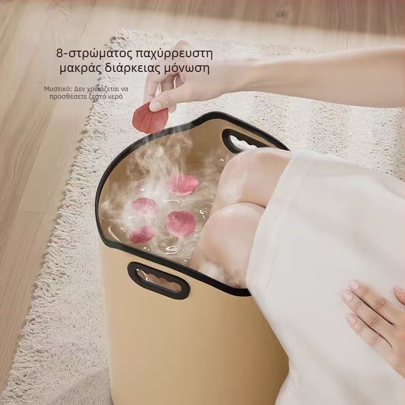 Αναδιπλούμενη λεκάνη μπάνιου ποδιών, μέχρι γόνατο, θερμομονωμένος κάδος για μπάνιο ποδιών, οικιακή χρήση