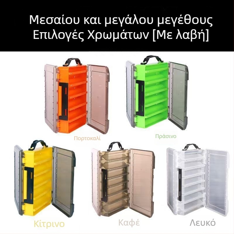 Διπλού επιπέδου θήκη δολωμάτων μεγάλης χωρητικότητας, ανθεκτική σε πτώσεις, με διαμερίσματα για τεχνητά δολώματα Pencil Minnow — φορητό κουτί αποθήκευσης αλιευτικών εξαρτημάτων