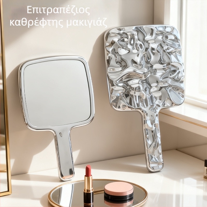 Ηλεκτροπλατιωμένο υψηλής ποιότητας φορητό καθρέφτης μακιγιάζ – ρετρό στυλ, για σπίτι και μπάνιο