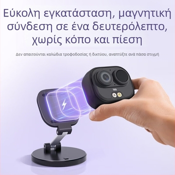 God's Eyes 4G Data-Free Surveillance Camera, Συμπαγής Καταγραφέας με Σταθεροποίηση Κίνησης, 1080p Φορητή Κάμερα Τσέπης