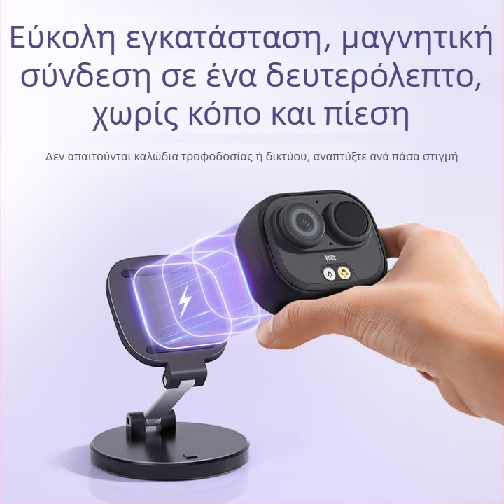 God's Eyes 4G Data-Free Surveillance Camera, Συμπαγής Καταγραφέας με Σταθεροποίηση Κίνησης, 1080p Φορητή Κάμερα Τσέπης