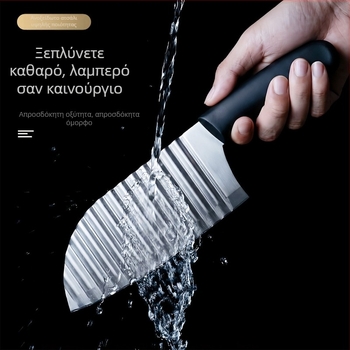 Πολυλειτουργικό μαχαίρι για πατάτες με κυματοειδείς δίσκους κοπής για λαχανικά και τηγανιτές πατάτες