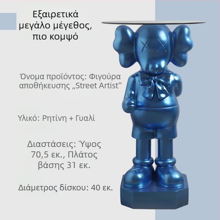 Behanmei Μεγάλη επιδαπέδια φιγούρα από ρητίνη με κουνέλι για σαλόνι, ντουλάπι τηλεόρασης και είσοδο.