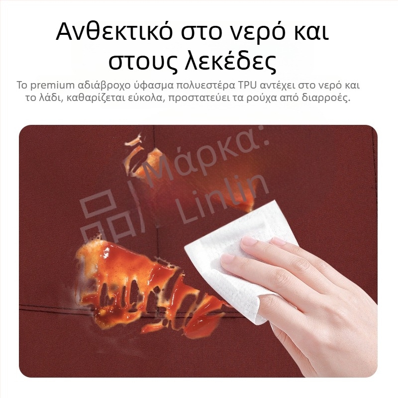 Εξατομικευμένη λευκή ποδιά καλοκαιρινή με εκτύπωση λογότυπου, χωρίς μανίκια, πολυεστέρας, επαγγελματικό ρουχισμό κουζίνας/εστίασης