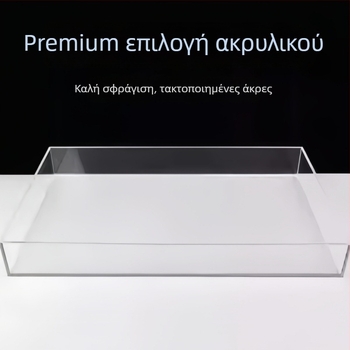 Διαφανές ακρυλικό κουτί προβολής με κάλυμμα προστασίας από σκόνη, ενσωματωμένη εκθεσιακή θήκη και συρταριέρα για φιγούρες