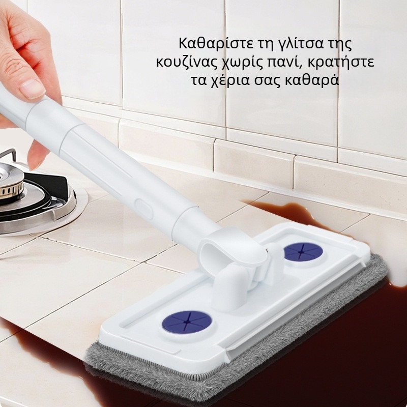 Οικιακή επίπεδη σφουγγαρίστρα με απορροφητή νερού, χωρίς χρήση χεριών, τρία σε ένα, κατάλληλη για ξύλινες επιφάνειες δαπέδων, στεγνό και βρεγμένο καθάρισμα.