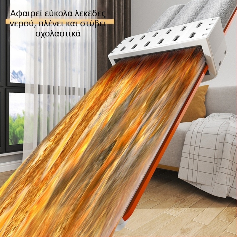 Σφουγγαρίστρα επίπεδη από κράμα αλουμινίου, μεγάλο μέγεθος, οικιακή χρήση, εξοικονομεί κόπο, μικροϊνες, εύκολος καθαρισμός