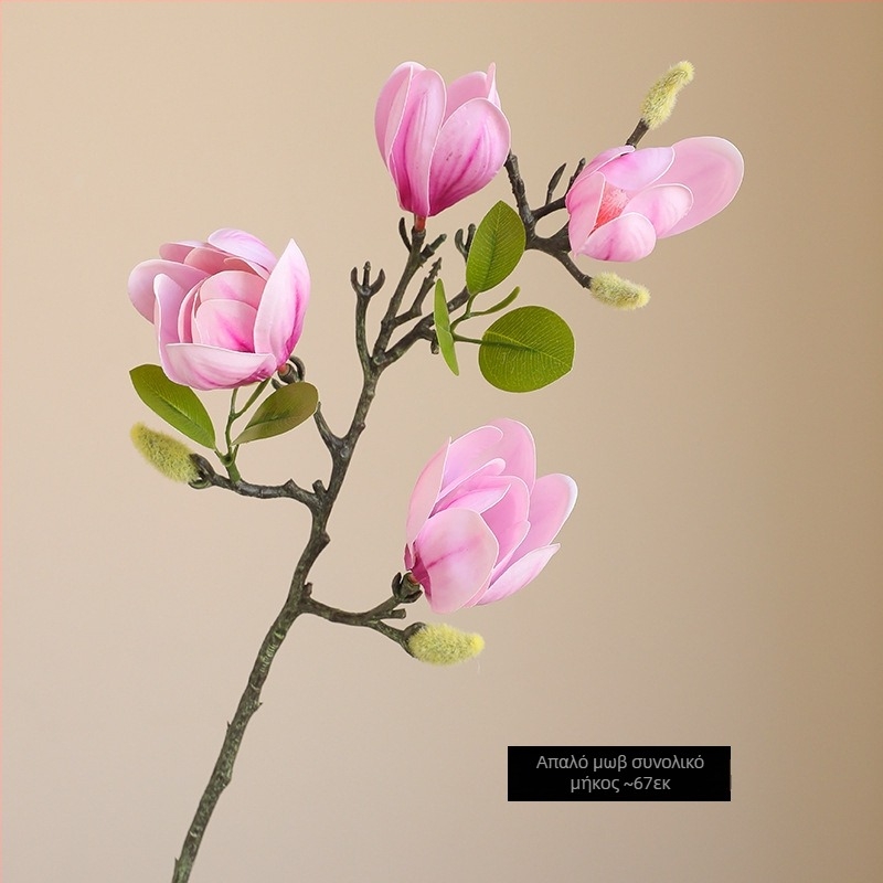 Τεχνητό λουλούδι Magnolia με υφή φιλμ για κινεζικό κλασικό εσωτερικό διακόσμηση και γάμους
