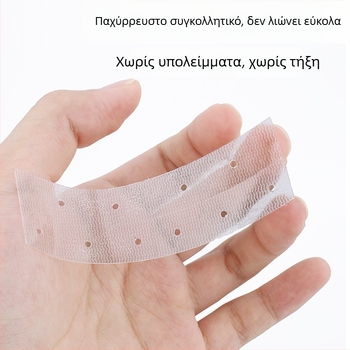 Μαύρη μεμβράνη κόλλας σε σχήμα διαμαντιού για περούκα, διπλής όψης ταινία υψηλής πρόσφυσης για στερέωση μαλλιών και περούκα με δαντέλα