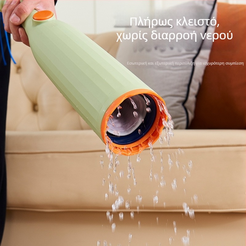 Σφουγγαρίστρα δαπέδου χωρίς χρήση χεριών για στεγνό και βρεγμένο καθάρισμα, με αυτόματο στύψιμο, κάθετη αποθήκευση και περιστρεφόμενη κεφαλή