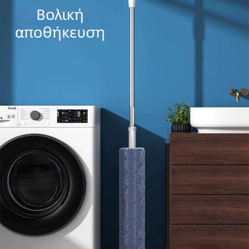 Μεγάλη οικιακή περιστρεφόμενη πλατιά σκούπα δαπέδου με απορροφητικό ύφασμα μικροϊνών, χωρίς πλύσιμο με το χέρι, για υγρή και ξηρή χρήση, ανταλλακτικό ύφασμα