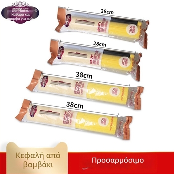 Lierjia PVA κεφαλή σφουγγαριού, ισχυρή απορρόφηση, γρήγορη μαλακότητα, διπλωτό σφουγγάρι 28×33 cm και κυλινδρική κεφαλή 38 cm – κεφαλή αντικατάστασης