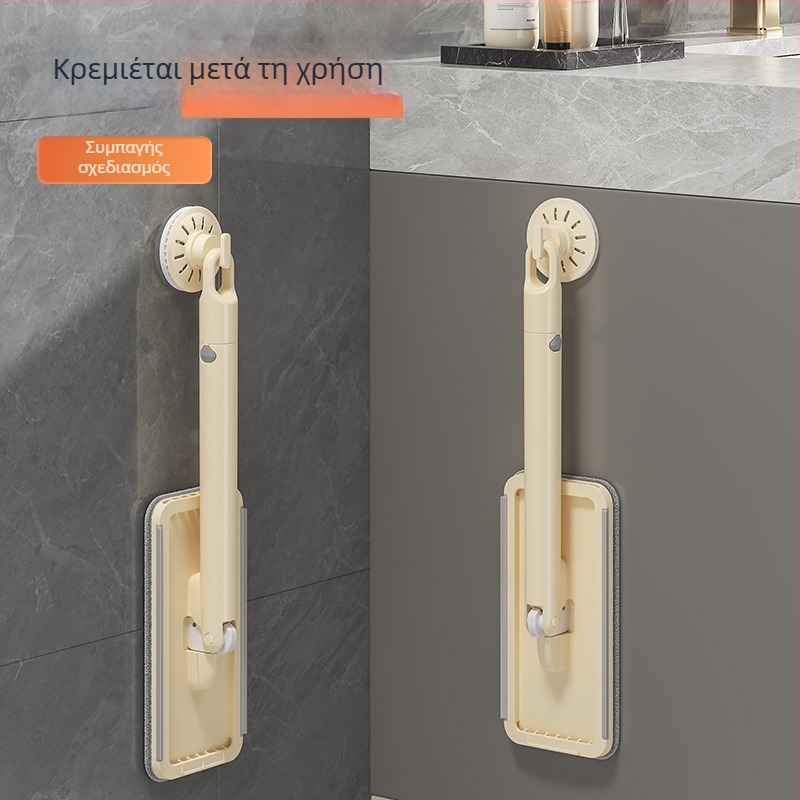 Μικρή, πολυλειτουργική επίπεδη σφουγγαρίστρα με πετσέτες προσώπου μίας χρήσης και κλιπ για πανί