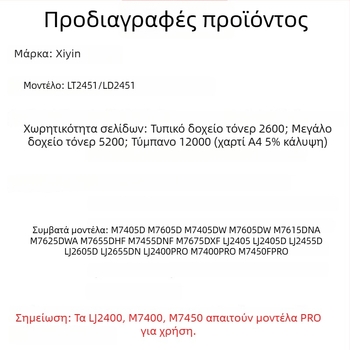 Κασέτα τόνερ και μονάδα κυλίνδρου για εκτυπωτές Lenovo M7615DNA, M7625DWA και M7655DHF