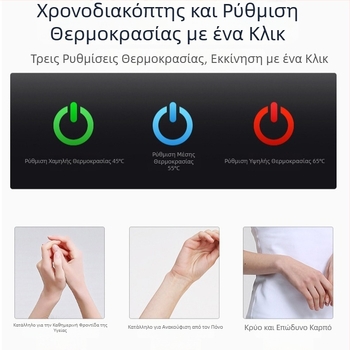 Ηλεκτρικό θερμαινόμενο βραχιόλι καρπού για θεραπεία και θέρμανση, προστατευτικό επίθεμα καρπού με ζεστό συμπίεση