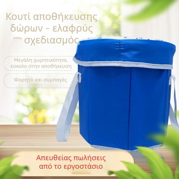 Πτυσσόμενο σκαμνάκι αποθήκευσης με καπάκι, χριστουγεννιάτικο σχέδιο, μεγάλη χωρητικότητα 27 L για οικιακή χρήση