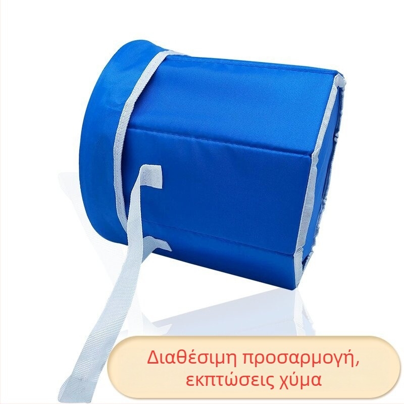 Πτυσσόμενο σκαμνάκι αποθήκευσης με καπάκι, χριστουγεννιάτικο σχέδιο, μεγάλη χωρητικότητα 27 L για οικιακή χρήση