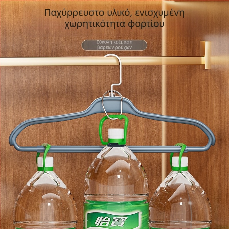 Οικιακή κρεμάστρα ρούχων, παχύτερη και μεγαλύτερη για σακάκια, πουλόβερ και παλτά, χωρίς ραφές αντιολισθητικό σχέδιο αποτρέπει ίχνη στους ώμους