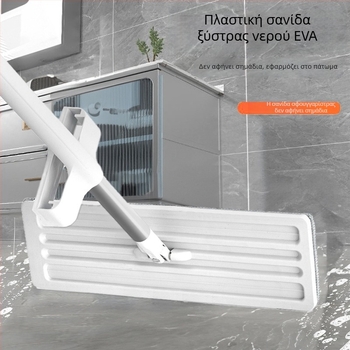 Νέος επίπεδος mop δαπέδου χωρίς επαφή με τα χέρια, οικιακή χρήση, διπλής λειτουργίας, αναδιπλούμενος σχεδιασμός