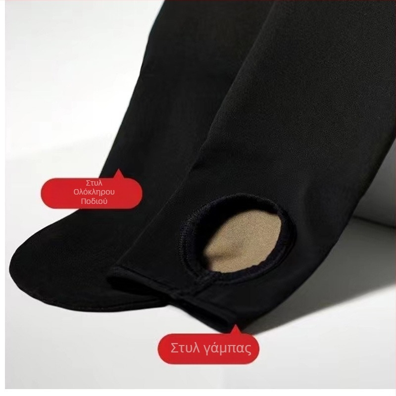 Γυναικείες μαύρες κάλτσες από μετάξι, fleece για φθινοπωρινό-χειμερινό, 200 g, μοτίβο αγγέλου-λουλουδιού, υδάτινο γυαλιστερό φινίρισμα