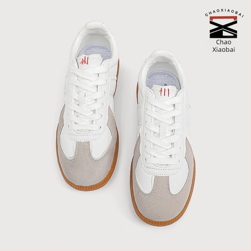 Γυναικείες sneakers από σουέντ με καλοκαιρινό color-block, γερμανικού στυλ, χαμηλό προφίλ, μαλακή σόλα, ελαφριά και κατάλληλα για καθημερινή χρήση.