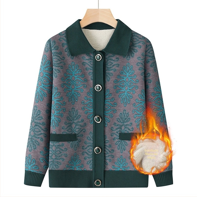 Γυναικείο cardigan με επένδυση fleece για φθινόπωρο-χειμώνα