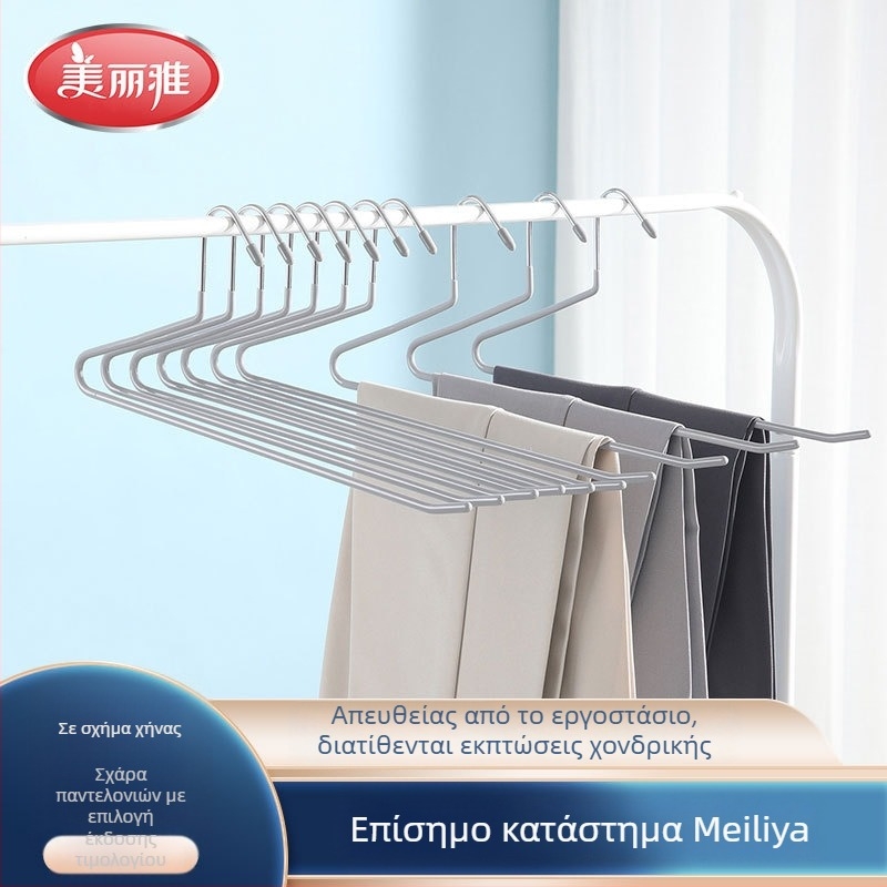 Ράφι παντελονιών σε μορφή χήνας, γκρι, σετ 10 τεμάχια