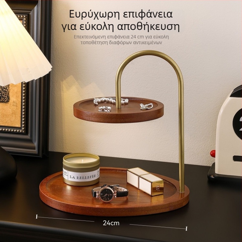 Κουτί Κλειδιών και Οργανωτής Εισόδου με Θήκη Κοσμημάτων, Μαύρη Καρυδιά