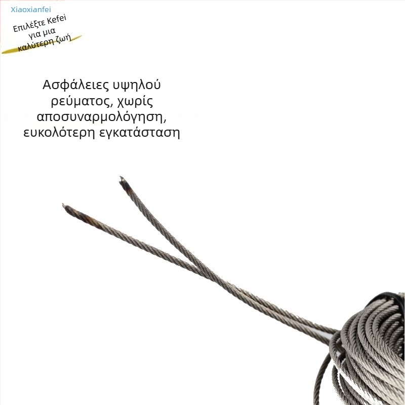 Χειροκίνητη μπαλκονιού απλώστρα ρούχων με ατσάλινο συρματόσκοινο — εφεδρικό σύρμα για χειροκίνητη ράγα στέγνωσης