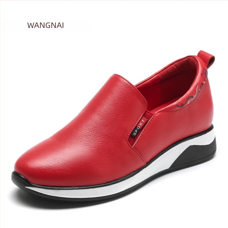 Γυναικείοι loafers με μαλακή σόλα, αντιολισθητικά, άνετα casual παπούτσια για άνοιξη και φθινόπωρο, με εσωτερικό πάτο αύξησης ύψους
