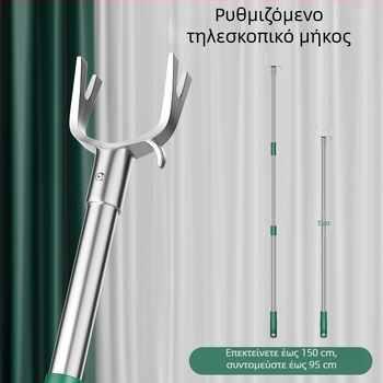 Ανοξείδωτη τηλεσκοπική ράβδος στέγνωσης ρούχων για μπαλκόνι