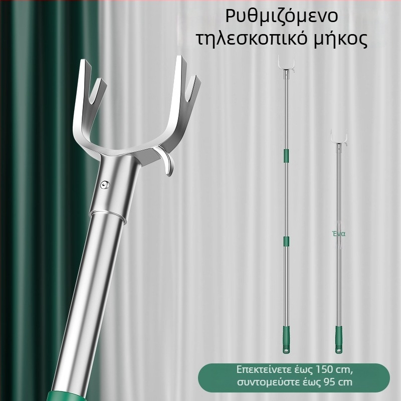Ανοξείδωτη τηλεσκοπική ράβδος στέγνωσης ρούχων για μπαλκόνι