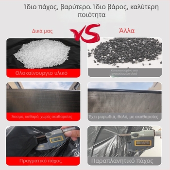 Μεγάλες μαύρες σακούλες απορριμμάτων εμπορικής ποιότητας, παχύτερες, για ξενοδοχεία, διαχείριση ακινήτων, υγιεινή και κουζίνα, πλαστικές