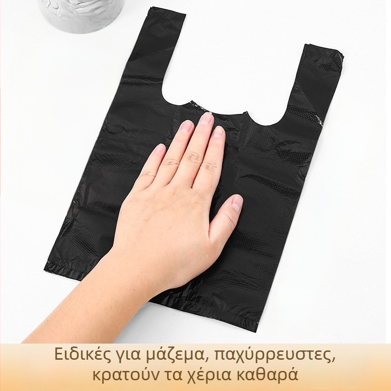 Μικρές, μιας χρήσης σακούλες περιττωμάτων γάτας με εργαλείο συλλογής
