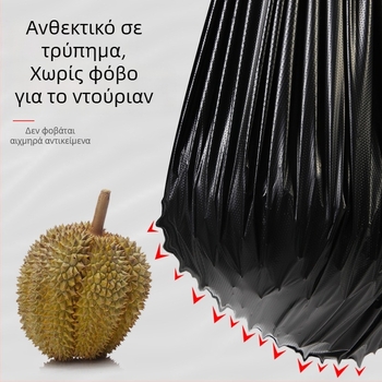 Μεγάλες μαύρες πλαστικές σακούλες απορριμμάτων μίας χρήσης για εμπορική χρήση