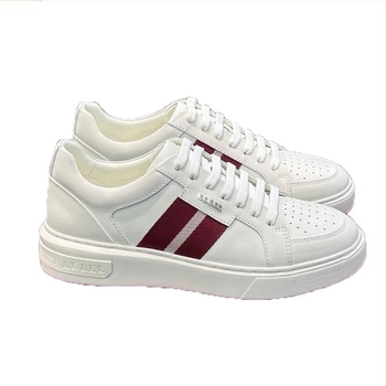 Ανδρικά δερμάτινα sneakers με φαρδιά σόλα για άνοιξη, casual αθλητικά παπούτσια