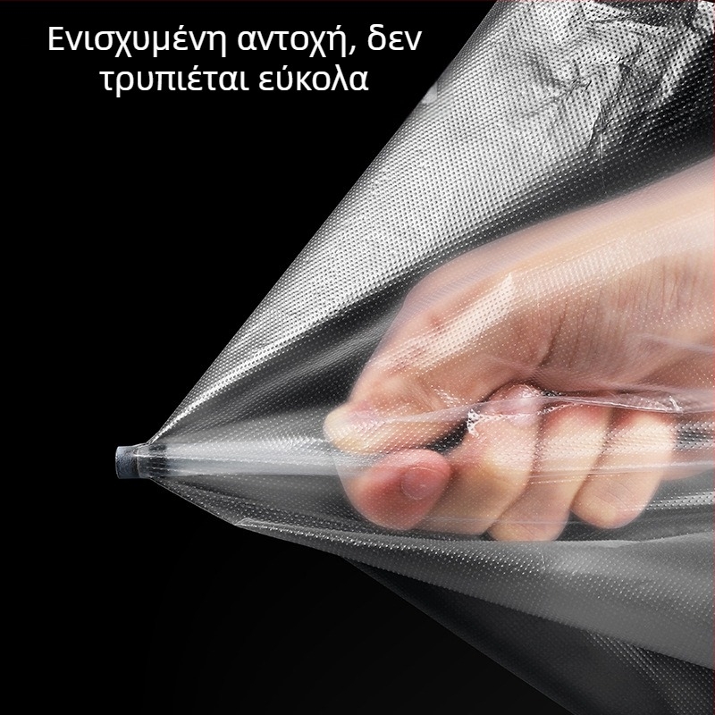 Μεγάλη διαφανής λευκή σακούλα απορριμμάτων για οικιακή χρήση στην κουζίνα, φορητή πλαστική σακούλα