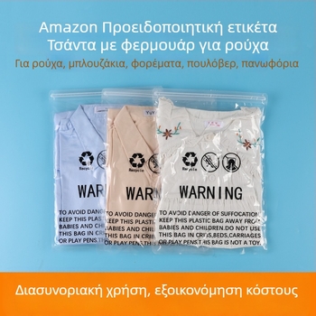 Διαφανής σακούλα κενού για ρούχα, προστασία από ασφυξία, υλικό PA+PE