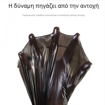 Μαύρες σακούλες απορριμμάτων τύπου γιλέκο, μιας χρήσης, 40×60 εκ., PE πλαστικό