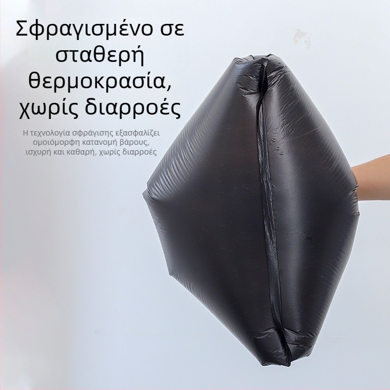 Μαύρες πλαστικές σακούλες απορριμμάτων μεσαίας παχύτητας, μιας χρήσης, με επίπεδο άνοιγμα, κατάλληλες για ξενοδοχείο, γραφείο, εστιατόριο, κουζίνα, μπάνιο και υπνοδωμάτιο