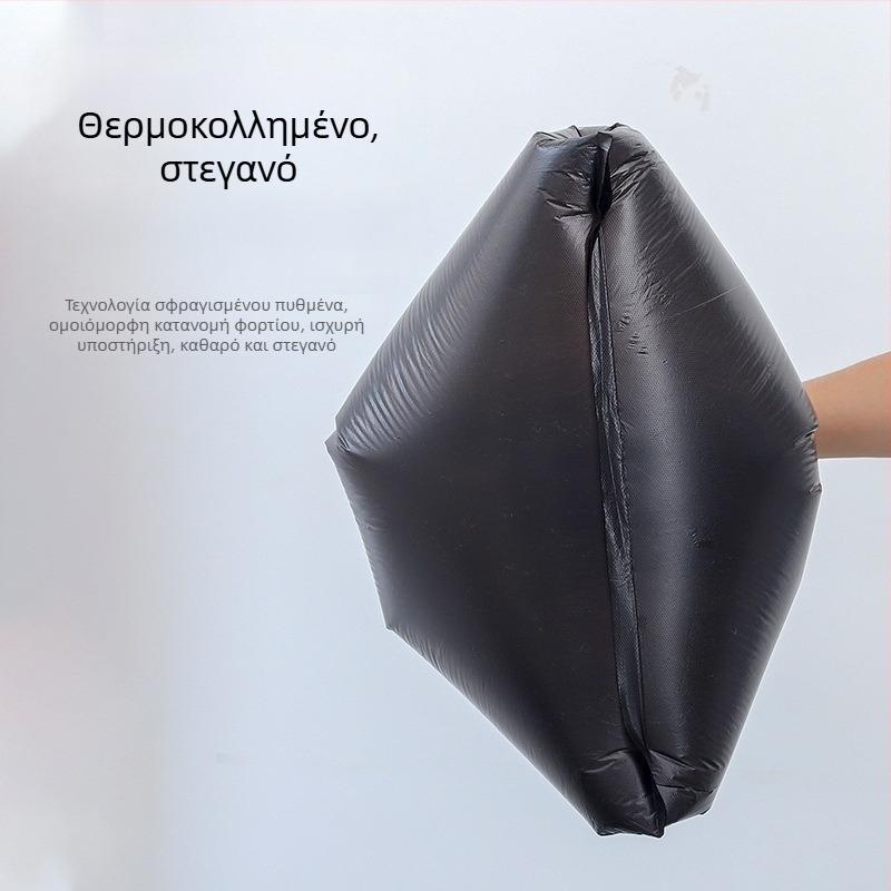 Μονόχρηστη μεγάλη σακούλα απορριμμάτων με επίπεδο άνοιγμα, μαύρη πλαστική σακούλα για οικιακή χρήση