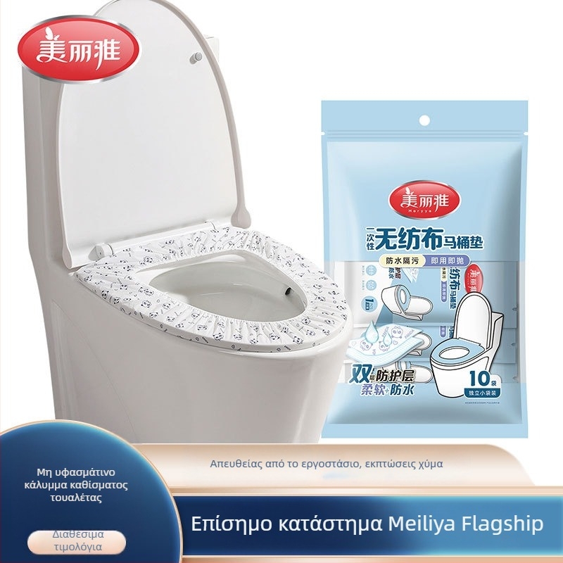 Meiliya Μίας χρήσης διπλής στρώσης μη υφαντό χαλάκι τουαλέτας, με εκτύπωση