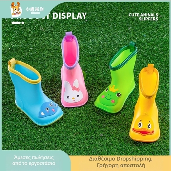 Παιδικά αδιάβροχα μποτάκια Millie the Fawn – γλυκό σχέδιο κινουμένων σχεδίων, unisex, αντιολισθητική μαλακή σόλα, για νηπιαγωγείο και δημοτικό σχολείο